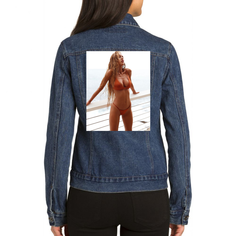 Sexually Attractive Girl Ladies Denim Jacket by ajdhanaavab | Artistshot