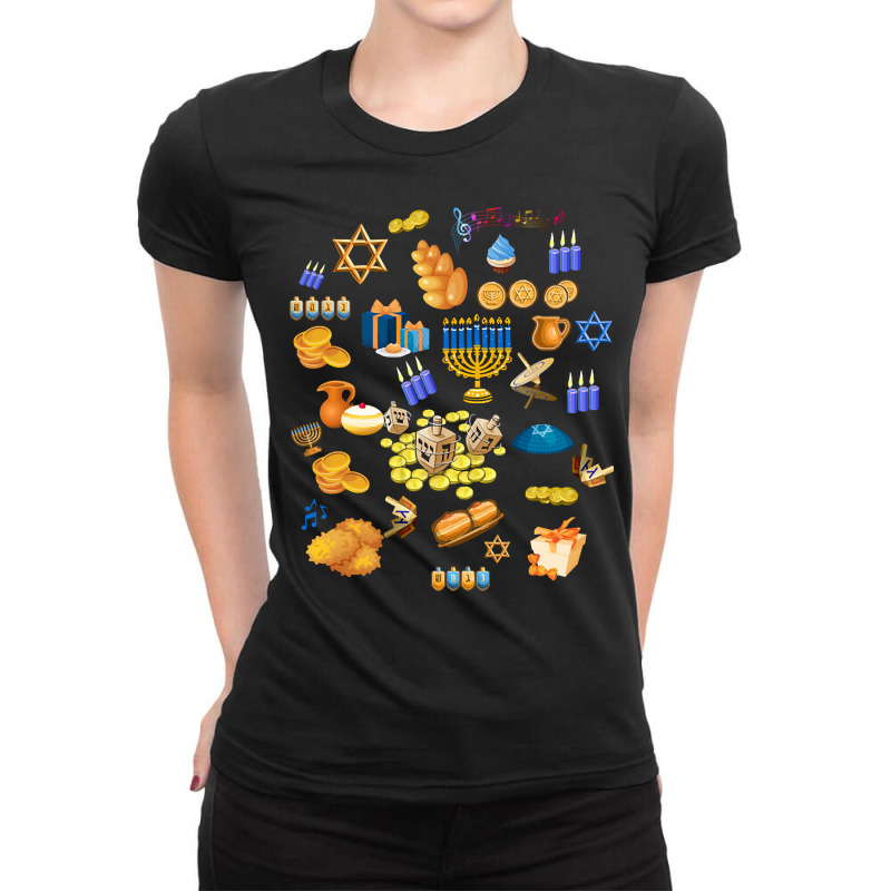 Limited Edition Hanukkah Chanukah Outfit Ladies Fitted T-Shirt by Milne Charlton | Artistshot