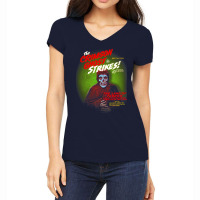 The Crimson Ghost Strikes  T Trending Women's V-neck T-shirt | Artistshot