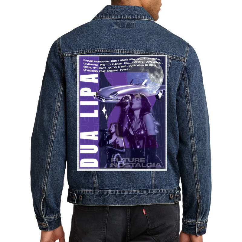 Dua Lipa Future Nostalgia Album Men Denim Jacket by clevemoren | Artistshot