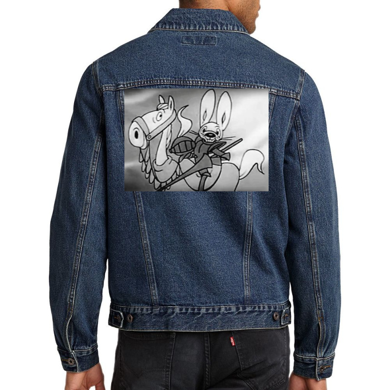 Vintage Crusader Rabbit  T Nostalgia Men Denim Jacket | Artistshot