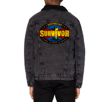 Australian Survivor  T Cute Unisex Sherpa-lined Denim Jacket | Artistshot