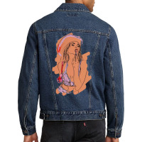 Cowgirl Art Kendall Jenner Men Denim Jacket | Artistshot