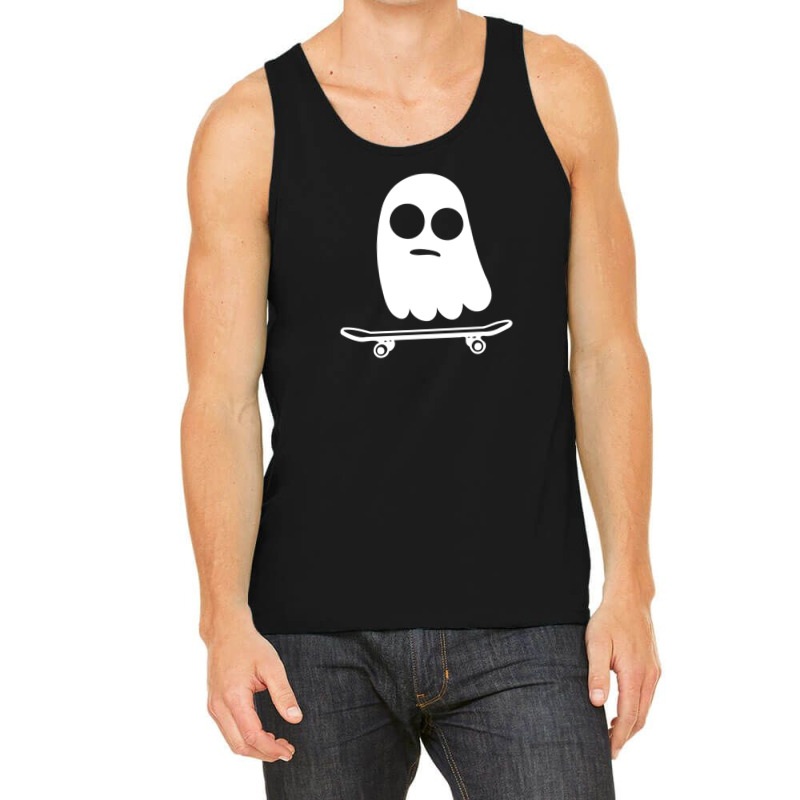 Skateboarding Ghost Tank Top | Artistshot