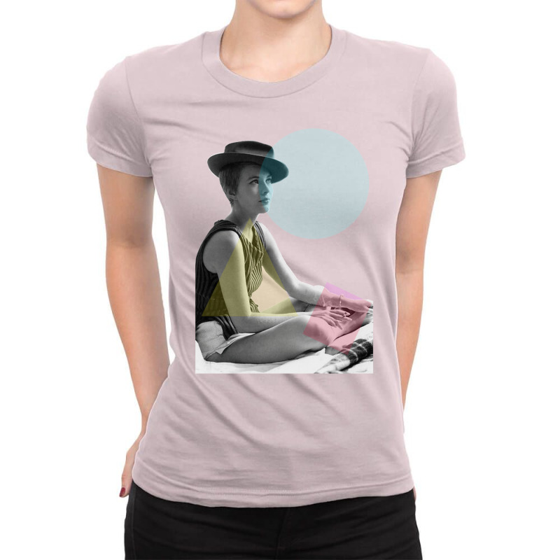 Jean Seberg Godards Breathless French New Wave Vintage 60s Actress  Ts Ladies Fitted T-Shirt by poutchkolajat | Artistshot