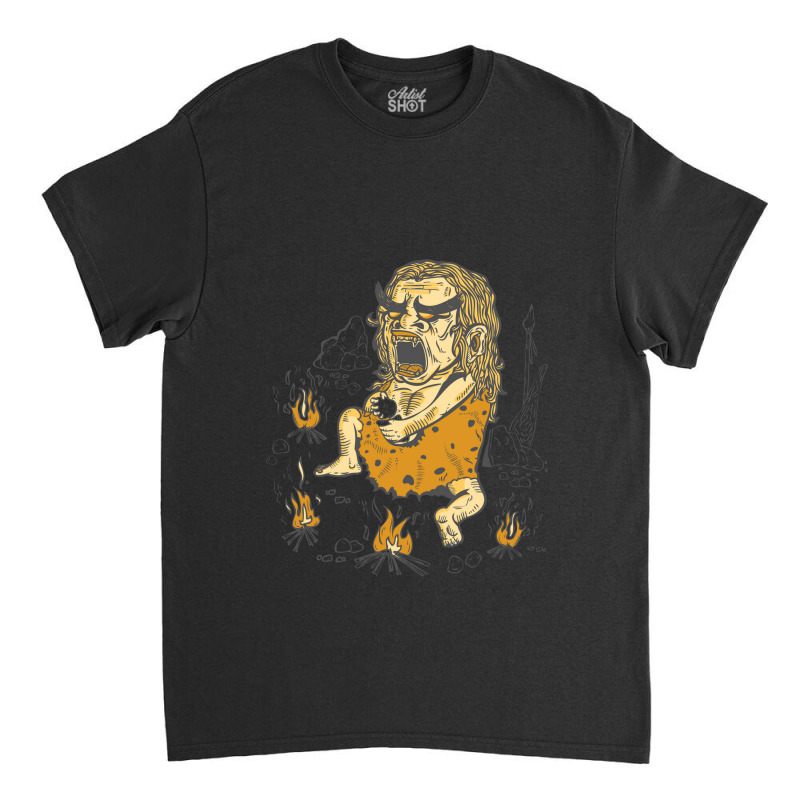 Prehistoric Pyromaniac Classic T-shirt by CHRISTIANKSON | Artistshot