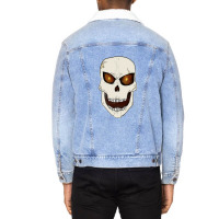 Skull Art Scary Unisex Sherpa-lined Denim Jacket | Artistshot