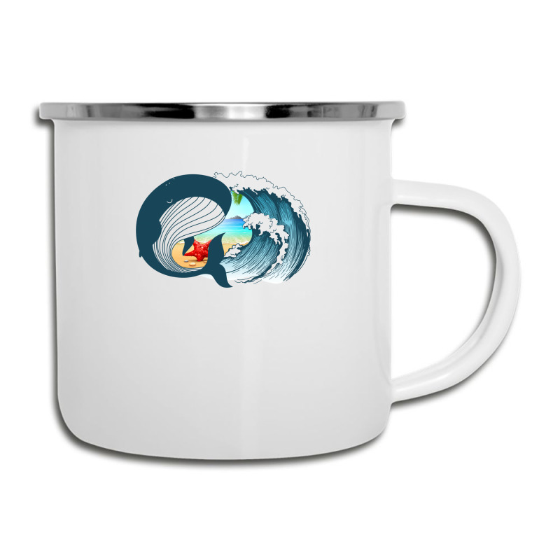 Ocean Heart Camper Cup | Artistshot