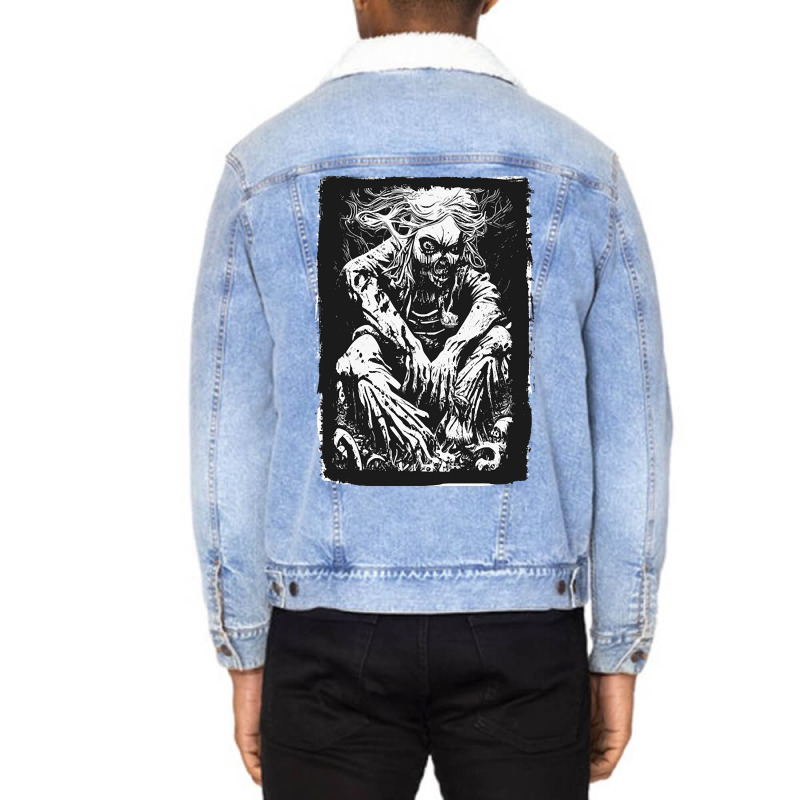 Limited Edition Horror Creatures And Scary Monsters-l6ozm Unisex Sherpa-lined Denim Jacket | Artistshot