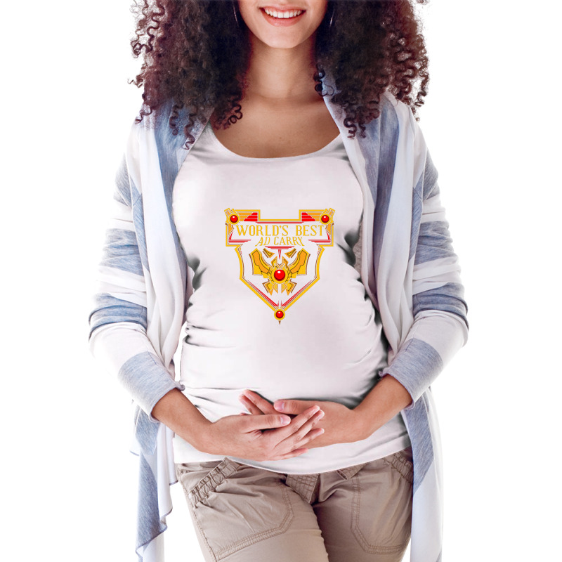 World's Best Ad Carry Maternity Scoop Neck T-shirt | Artistshot