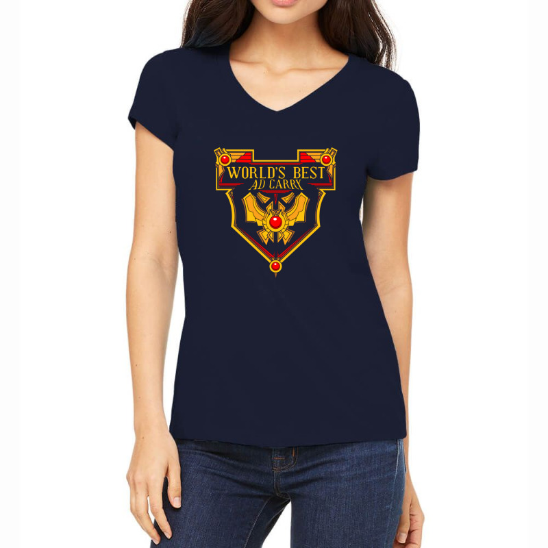 World's Best Ad Carry Women's V-neck T-shirt | Artistshot