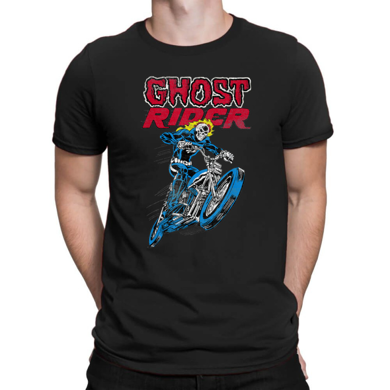 Skull Motorcycle Flames Graphic T-shirt | Artistshot