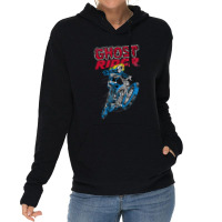 Skull Motorcycle Flames Graphic Lightweight Hoodie | Artistshot