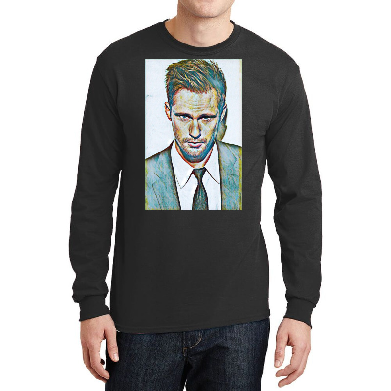 Alexander Skarsgard Poster Travel Long Sleeve Shirts by shabnajianxiq | Artistshot