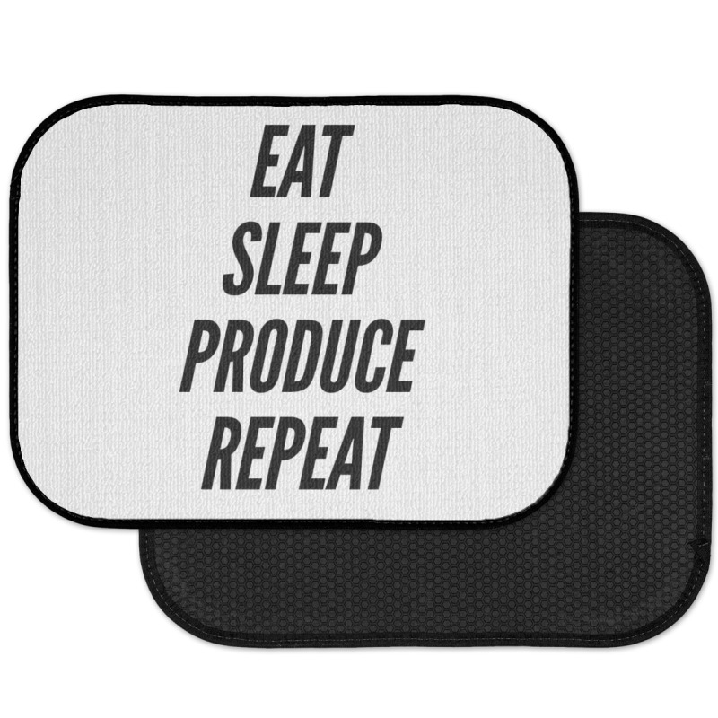 Eat Sleep Produce Repeat  Movie Producer Film Student School Film Maki Rear Car Mat | Artistshot