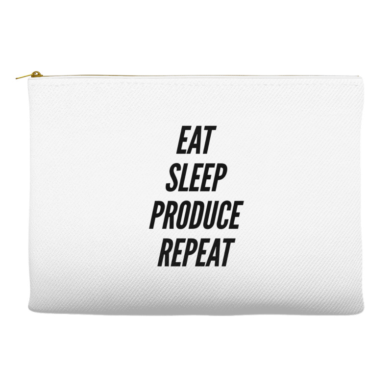 Eat Sleep Produce Repeat  Movie Producer Film Student School Film Maki Accessory Pouches | Artistshot