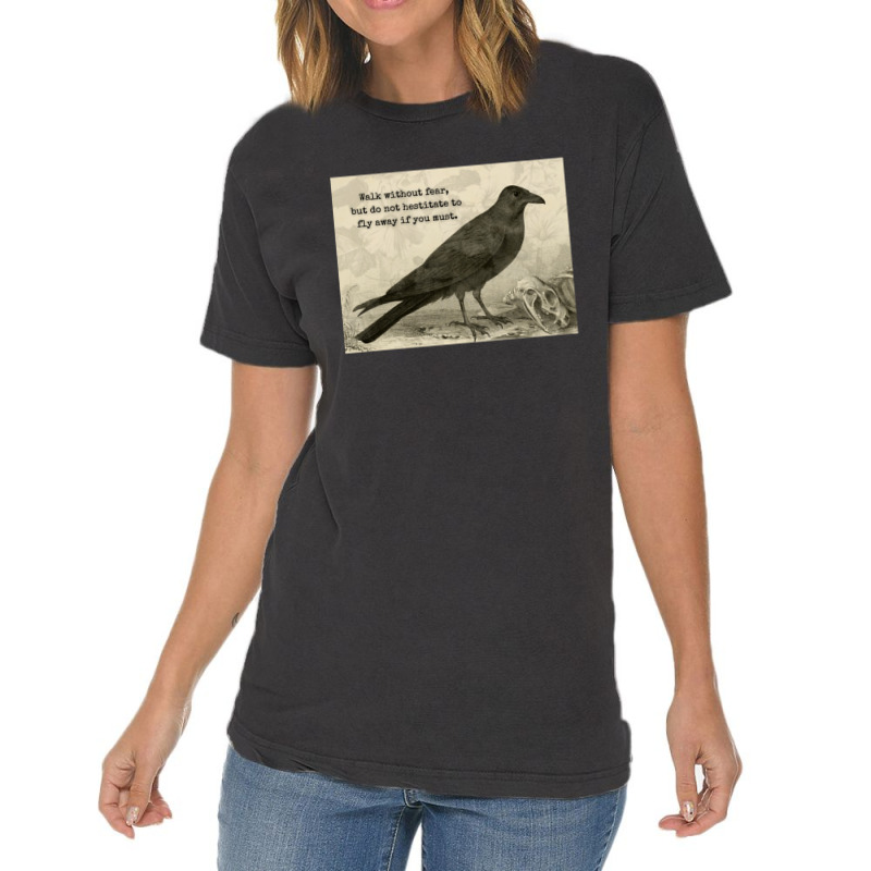 Crow Affirmations Fly Away Vintage T-shirt | Artistshot