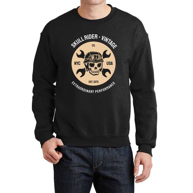 Skull Rider 4 Crewneck Sweatshirt | Artistshot