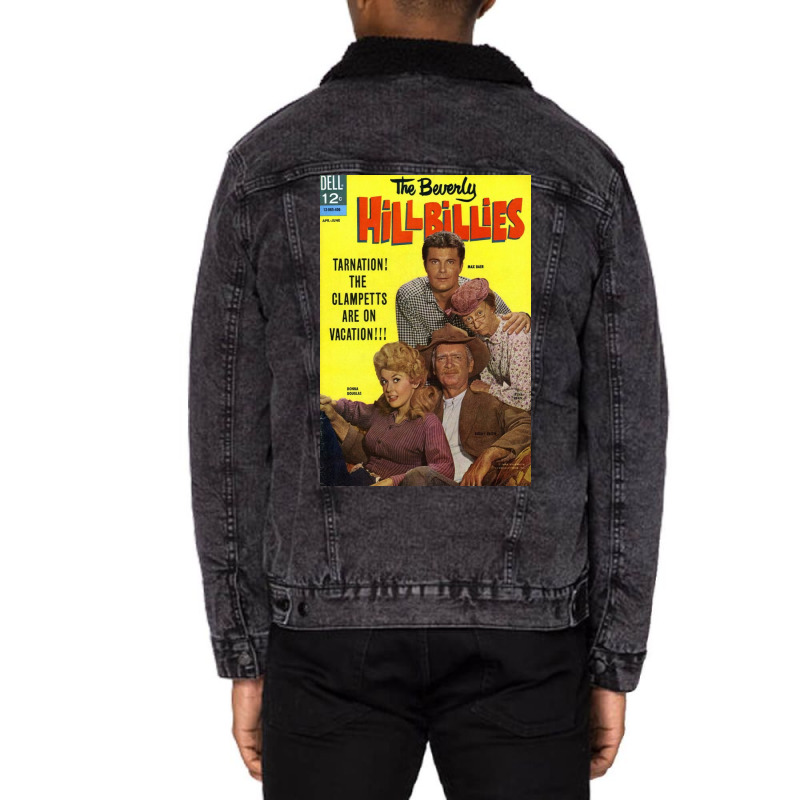 Beverly Hillbillies Poster Boy Unisex Sherpa-Lined Denim Jacket by shabnajianxiq | Artistshot