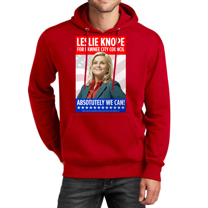 Leslie Knope For Pawnee City Council Poster Music Unisex Hoodie | Artistshot