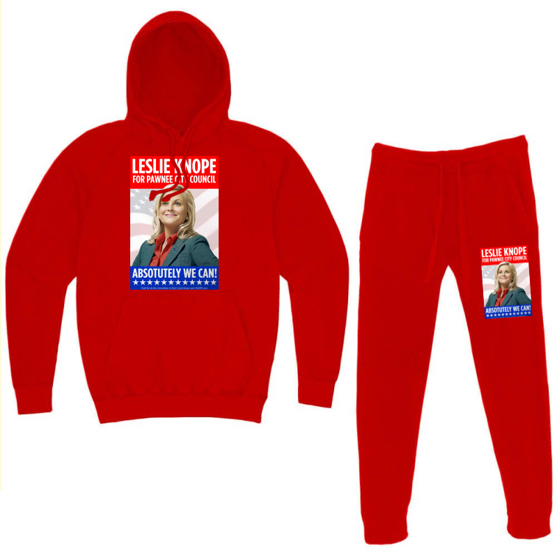 Leslie Knope For Pawnee City Council Poster Music Hoodie & Jogger Set | Artistshot