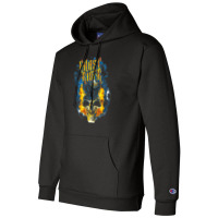 Skull Urban Street Flames Graphic Champion Hoodie | Artistshot