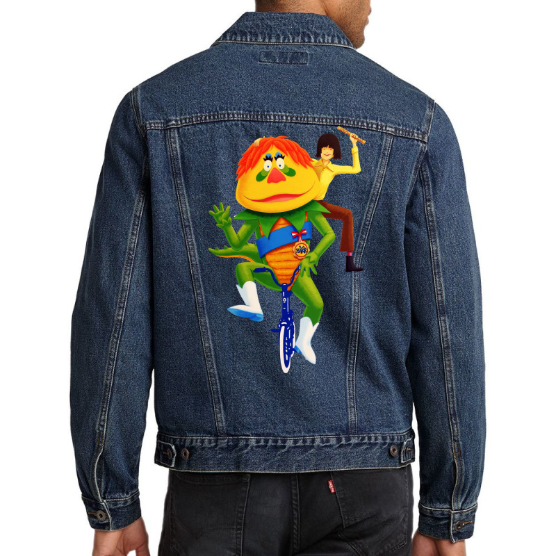 H R Pufnstuf And Jimmy  T 70s Men Denim Jacket | Artistshot