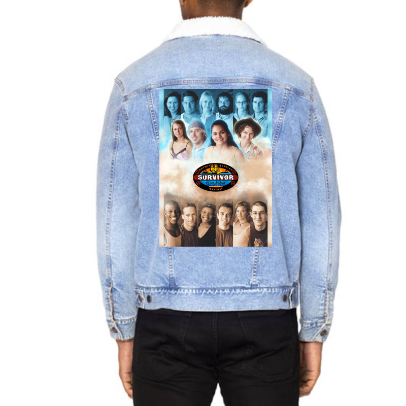 Survivor Pearl Islands Poster Stars Unisex Sherpa-Lined Denim Jacket by szylkoarowv | Artistshot