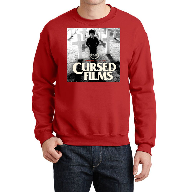 Cursed Films Tv Show Poster 70s Crewneck Sweatshirt by shabnajianxiq | Artistshot