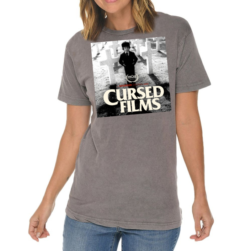 Cursed Films Tv Show Poster 70s Vintage T-Shirt by shabnajianxiq | Artistshot