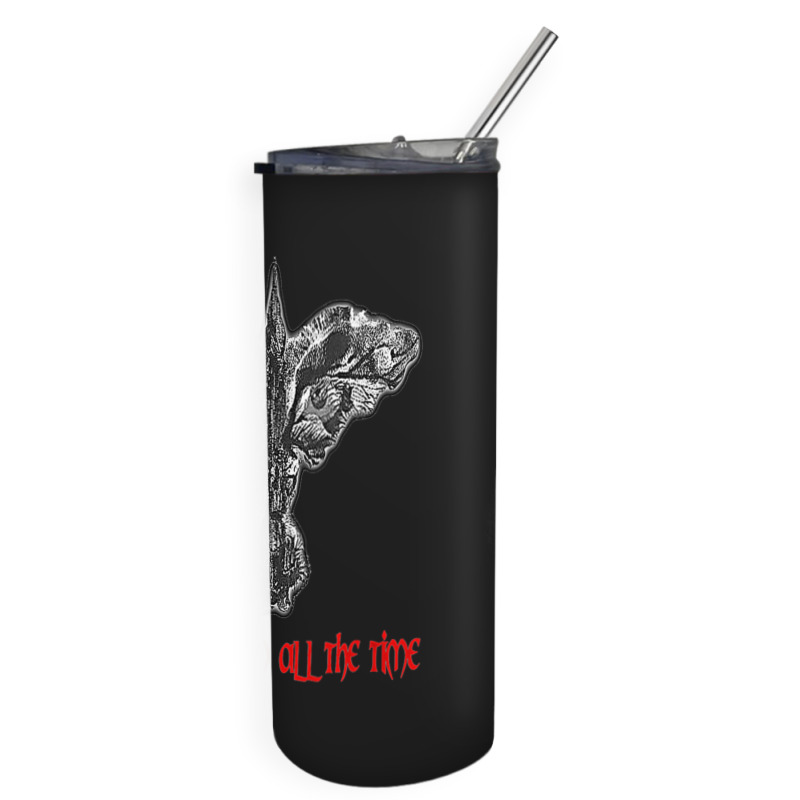 Crow Cross It Can't Rain All The Time Skinny Tumbler | Artistshot