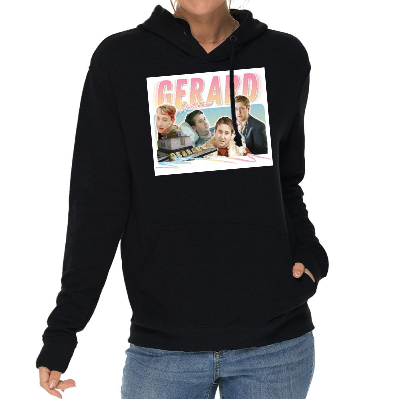 Gerard Retro Style Peep Show Original Fan Art Poster Red (1) Lightweight Hoodie | Artistshot