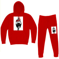 Two Sides Of Taboo Poster Red Hoodie & Jogger Set | Artistshot