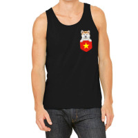 Hot Trend Vietnam Flag Akita Dog In Pocket Tank Top | Artistshot