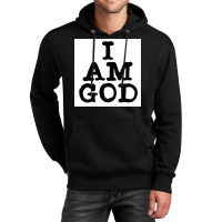 I Am God Cool Lettering Badass Random Funny Poster Vintage (1) Unisex Hoodie | Artistshot