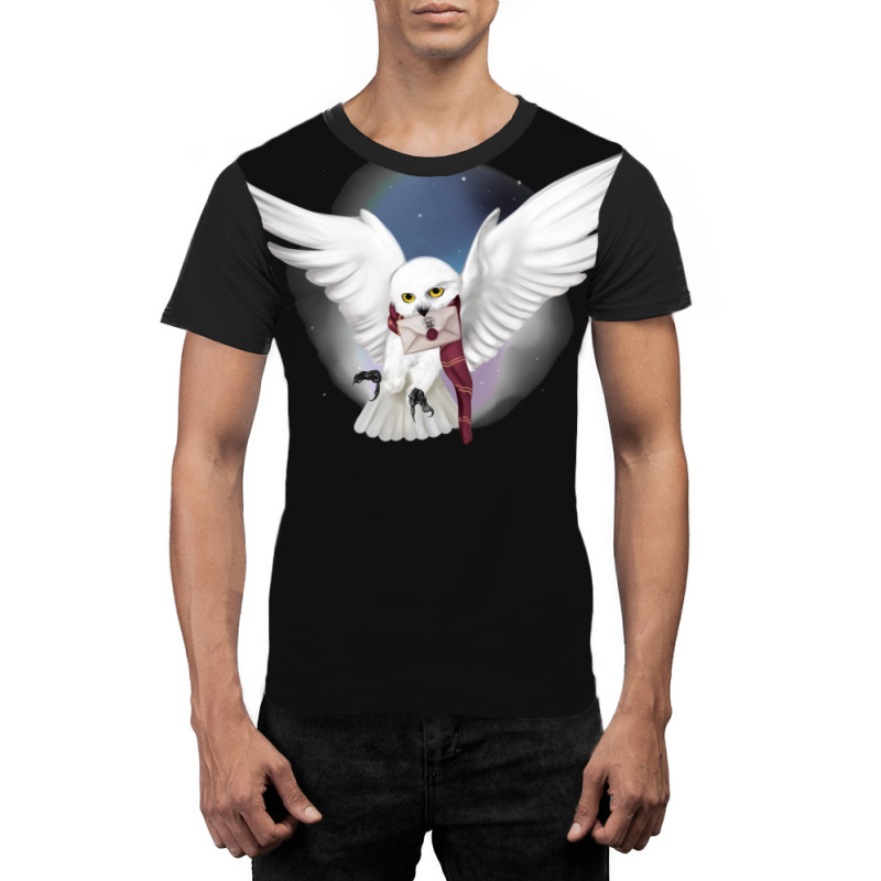 Snowy White Owl Graphic T-shirt | Artistshot