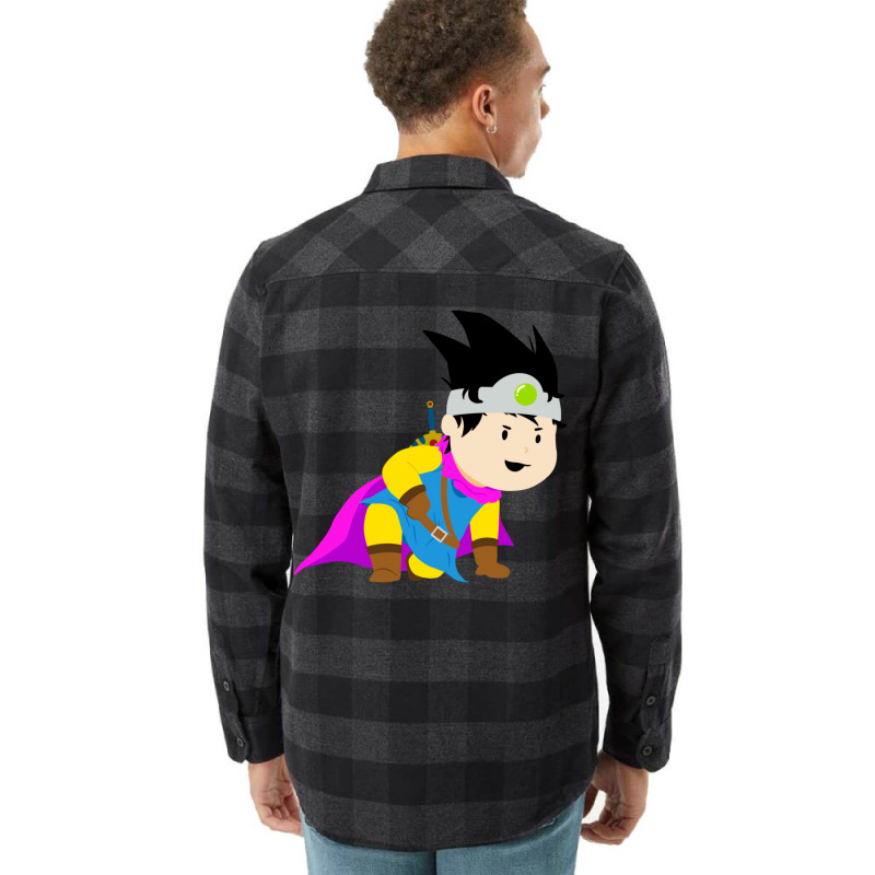 Dragon Quest 3 Hero Flannel Shirt by casonedionq | Artistshot