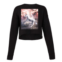 Limited Edition Epic Lightning Unicorn-bwcsc Cropped Sweater | Artistshot