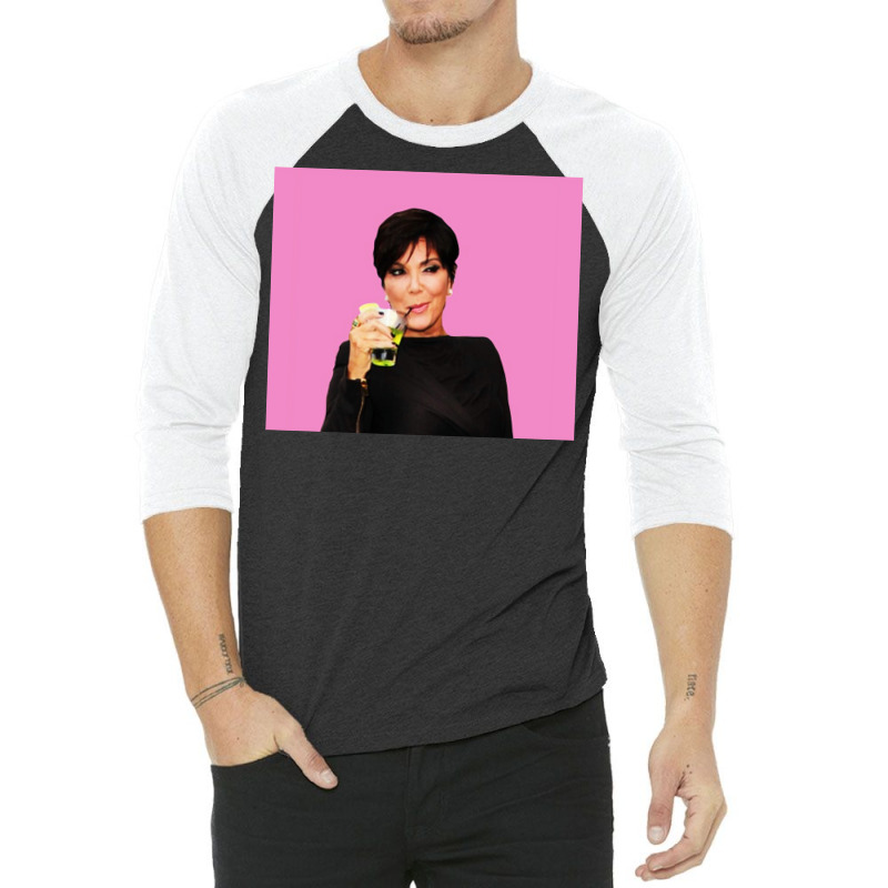 Kris Jenner Poster Hipster (1) 3/4 Sleeve Shirt | Artistshot