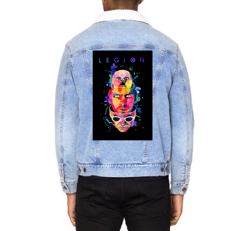 Legion Poster Cute Vintage (1) Unisex Sherpa-lined Denim Jacket | Artistshot