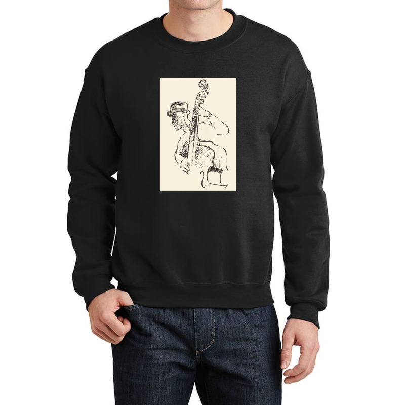 Contrabass Groovin' Crewneck Sweatshirt by JamesBurges | Artistshot