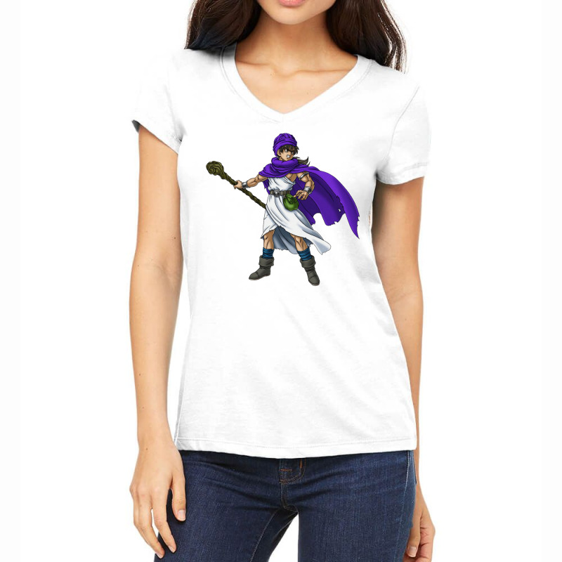 Dragon Quest 5 Hero Women's V-Neck T-Shirt by casonedionq | Artistshot