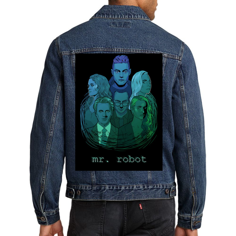 Mr Robot Poster Cute Men Denim Jacket by shabnajianxiq | Artistshot