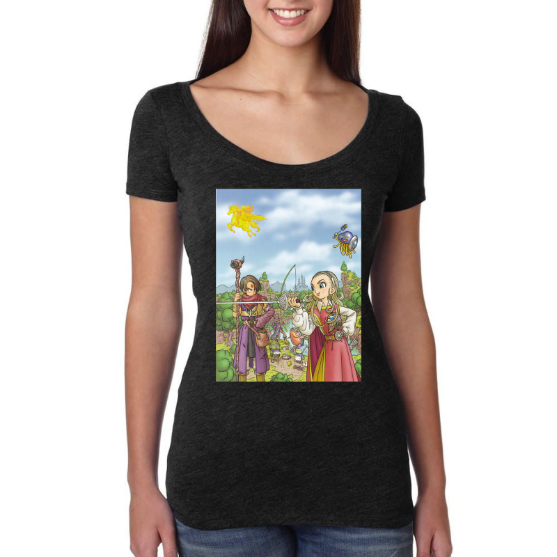 Dragon Quest X Women's Triblend Scoop T-shirt by matrismonzono | Artistshot