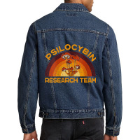 Womens Retro Mushroom Shirt, Vintage Psilocybin Research Team V-neck Men Denim Jacket | Artistshot