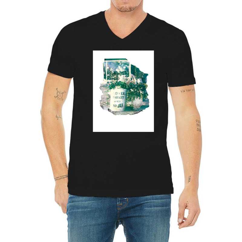 Emulsion Lift 1 Flower Market Classic Summer 70s V-Neck Tee by idrogoajddjs | Artistshot