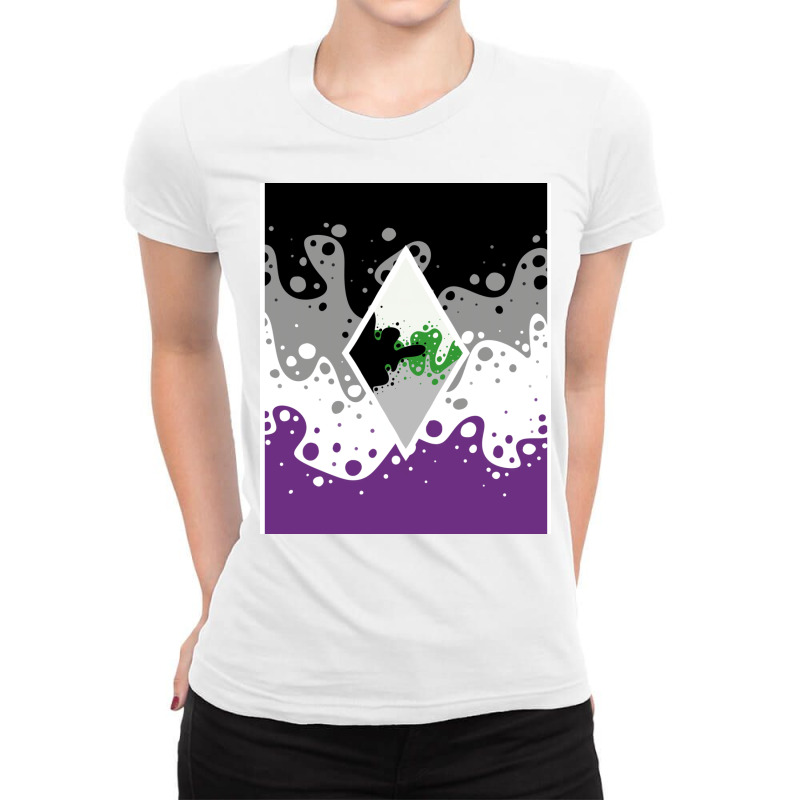 Identity Fluid Combined Ace And Demiromantic   Diamond Ladies Fitted T-Shirt by siddiramika3 | Artistshot