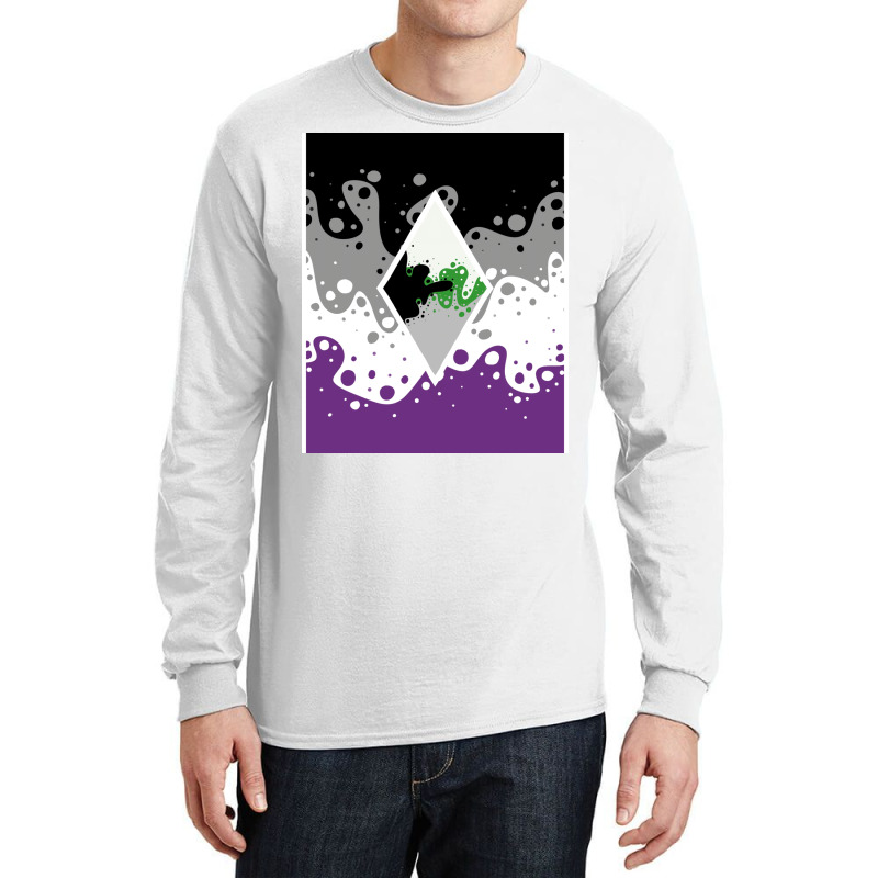 Identity Fluid Combined Ace And Demiromantic   Diamond Long Sleeve Shirts by siddiramika3 | Artistshot