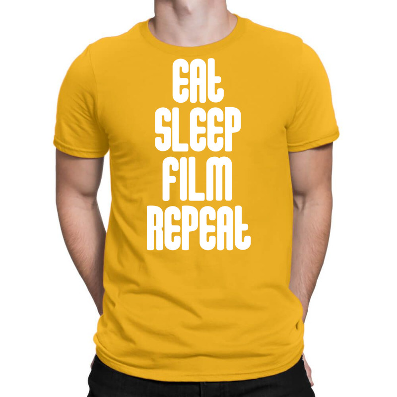 Eat Sleep Film Repeat, Movie Lover Gifts, Film Lover Gifts, Film T S, T-shirt | Artistshot