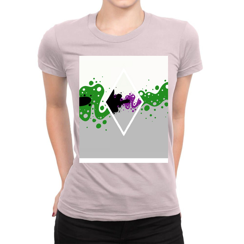 Identity Fluid Combined Demiromantic And Demisexual   Diamond Ladies Fitted T-Shirt by siddiramika3 | Artistshot